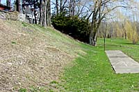 An entire growing season was required to bring a persistent infestation of crownvetch and bindweed under control before the slope below the residence was planted.
