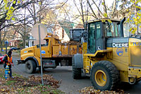 Sixty City of Syracuse Department of Public Works employees spend ten hours a day throughout the month of November collect and hauling almost 3,000 truckloads of leaves!