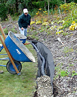 Trench drains can help to dry out wet spots in landscape settings.
