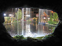 A really big garden pond and waterfall where featured a couple of years ago at the GardenScape Flower and Garden Show in Rochester. 